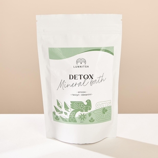 Минеральная ванна Detox с солью Эпсома, глиной Гассул и эвкалиптом, 300 г